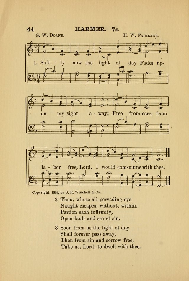 Hymn and Tune Book: for Schools and Colleges page 44