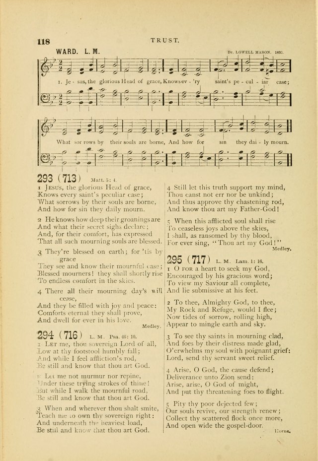 Hymn and Tune Book for Use in Old School or Primitive Baptist Churches page 118