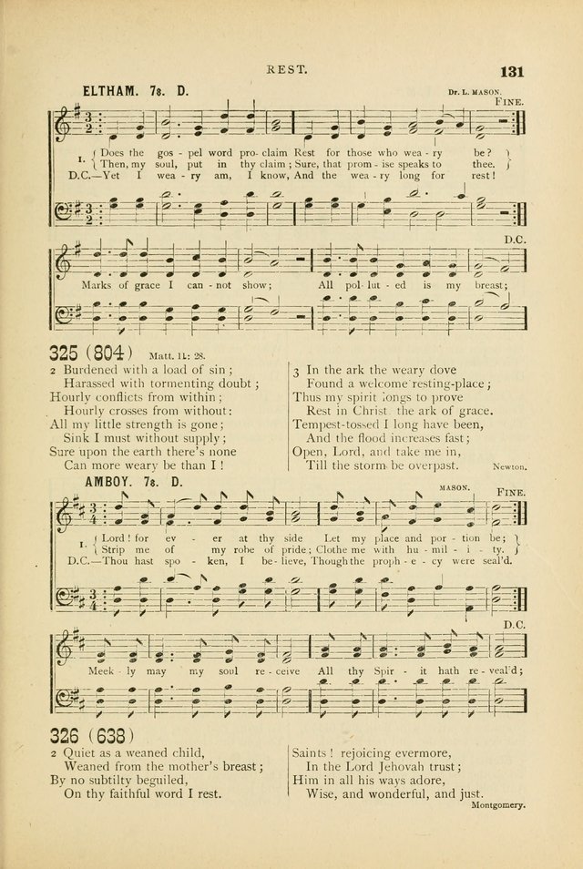 Hymn and Tune Book for Use in Old School or Primitive Baptist Churches page 131