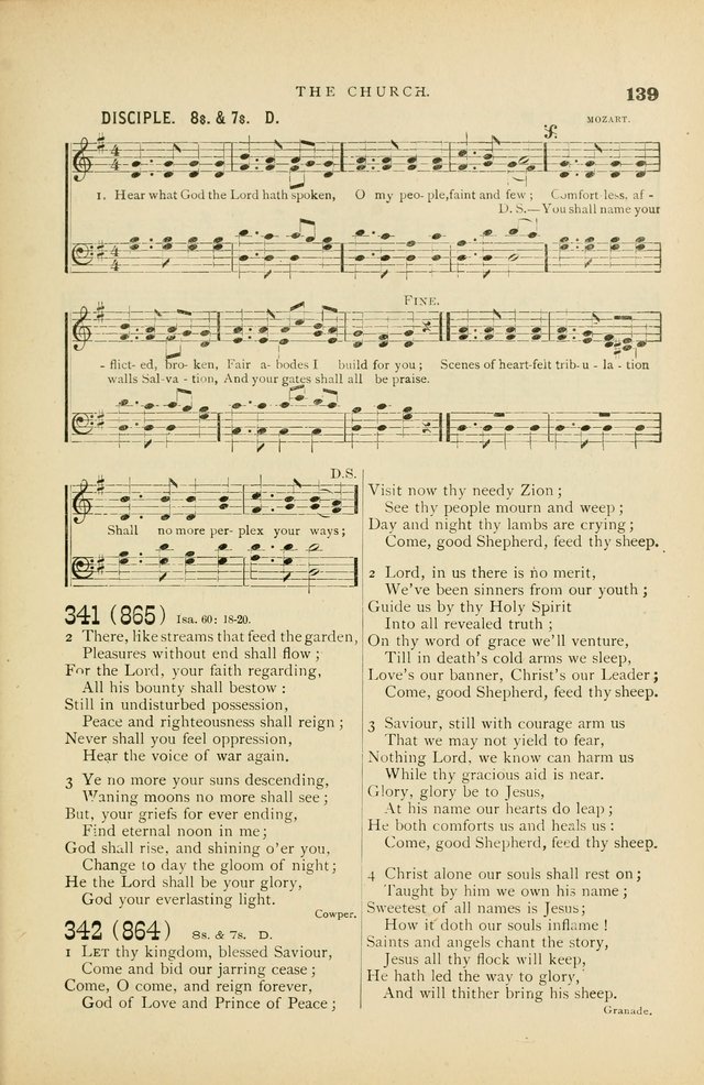 Hymn and Tune Book for Use in Old School or Primitive Baptist Churches page 139