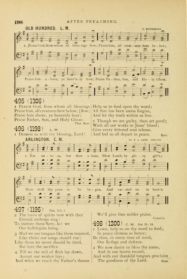 Hymn and Tune Book for Use in Old School or Primitive Baptist Churches page 198