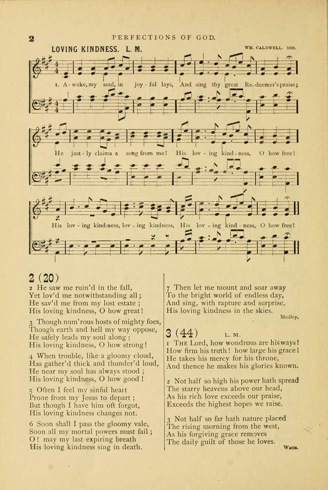 Hymn and Tune Book for Use in Old School or Primitive Baptist Churches page 2