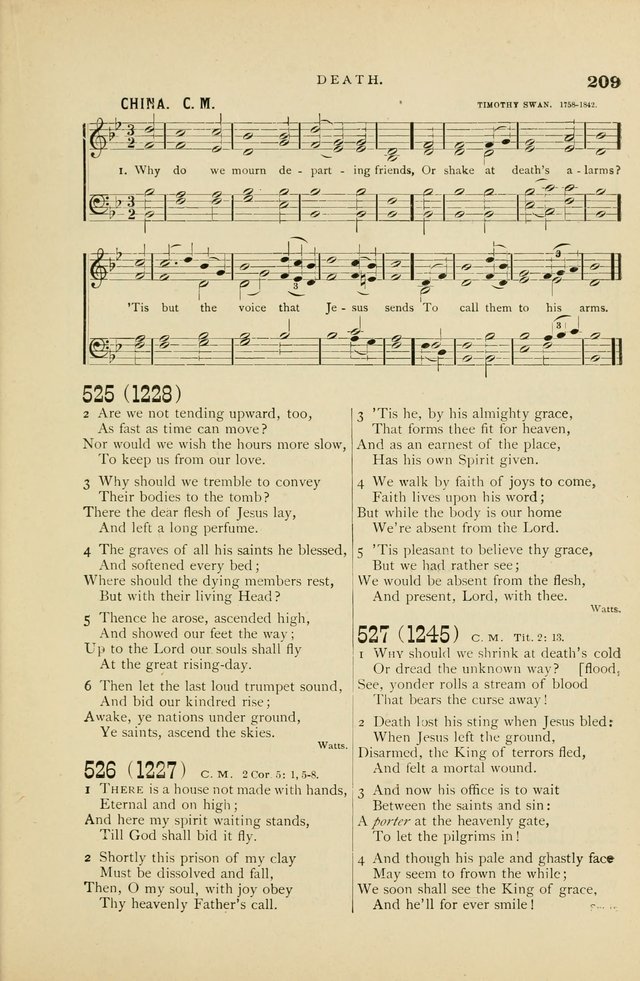 Hymn and Tune Book for Use in Old School or Primitive Baptist Churches page 209