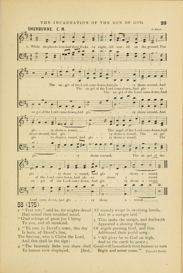 Hymn and Tune Book for Use in Old School or Primitive Baptist Churches page 23