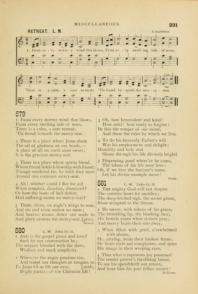 Hymn and Tune Book for Use in Old School or Primitive Baptist Churches page 231