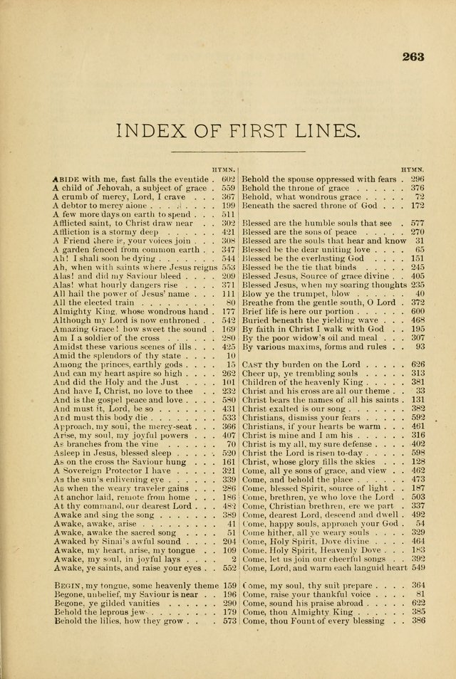 Hymn and Tune Book for Use in Old School or Primitive Baptist Churches page 263