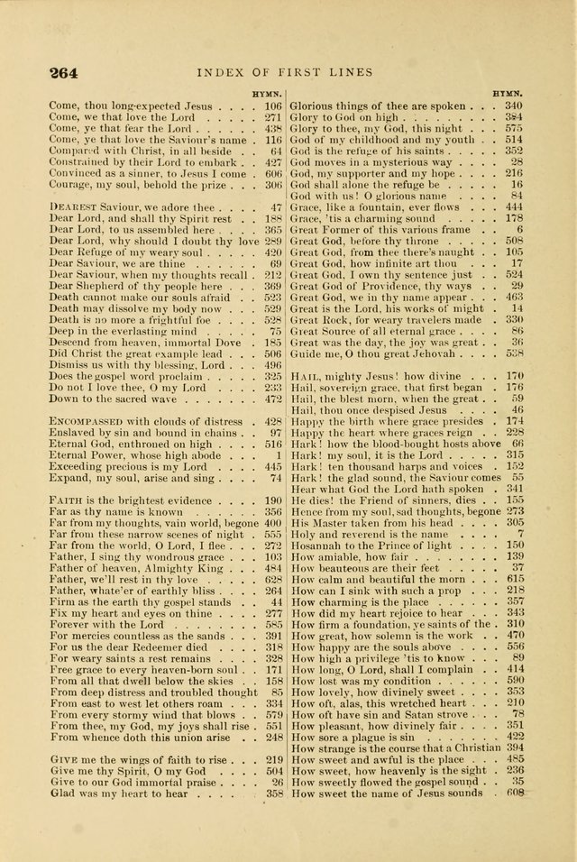 Hymn and Tune Book for Use in Old School or Primitive Baptist Churches page 264