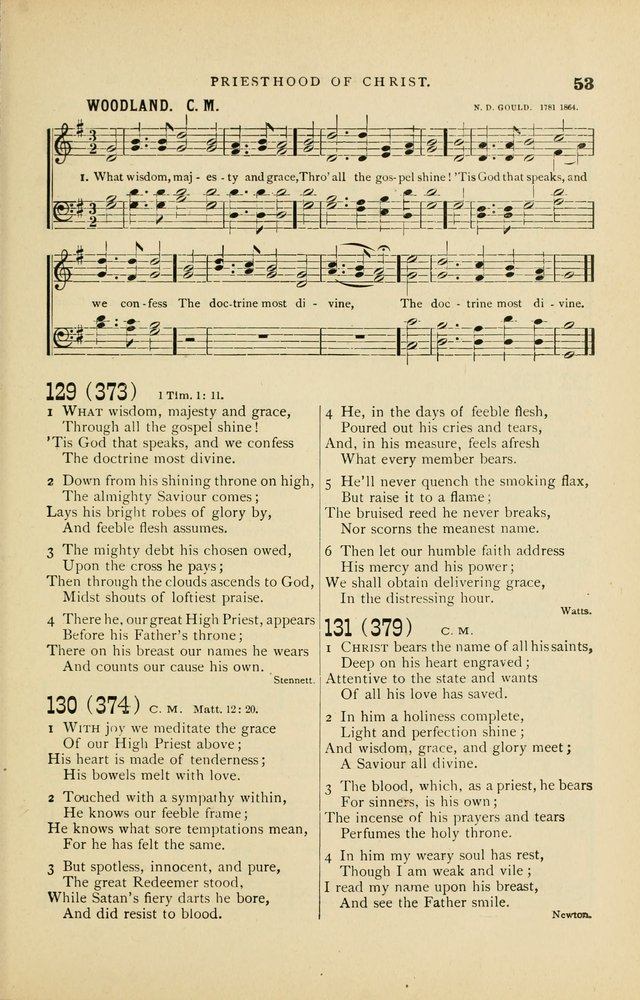 Hymn and Tune Book for Use in Old School or Primitive Baptist Churches page 53