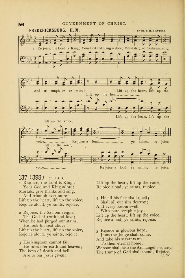 Hymn and Tune Book for Use in Old School or Primitive Baptist Churches page 56