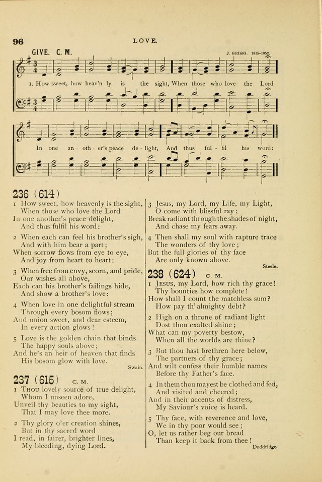 Hymn and Tune Book for Use in Old School or Primitive Baptist Churches page 96