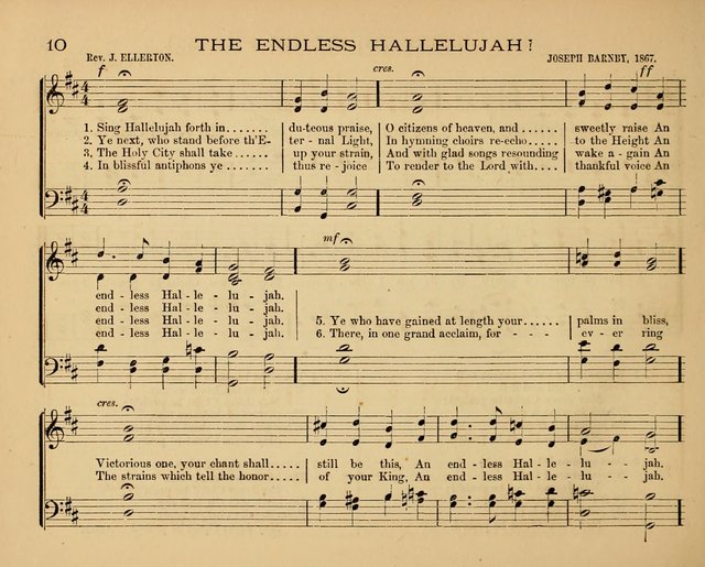 The Hymnary with Tunes: a collection of music for Sunday schools page 10