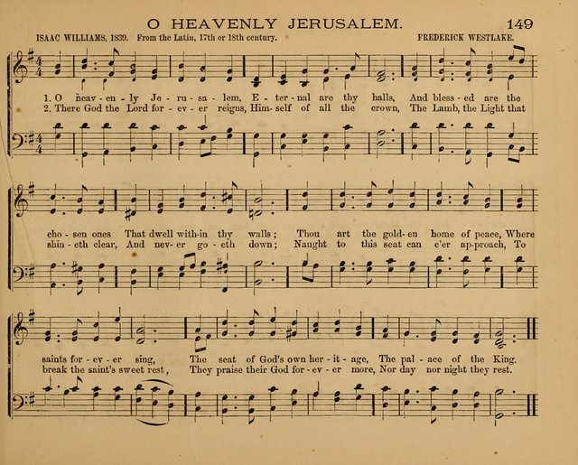 The Hymnary with Tunes: a collection of music for Sunday schools page 149