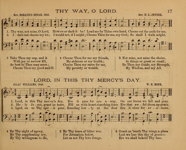 The Hymnary with Tunes: a collection of music for Sunday schools page 17
