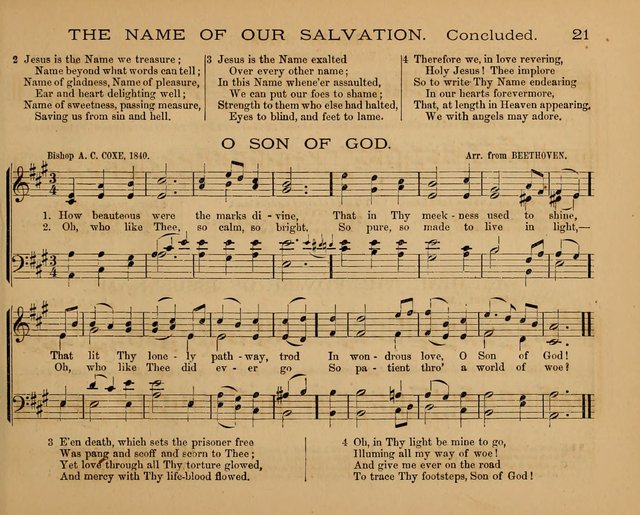 The Hymnary with Tunes: a collection of music for Sunday schools page 21