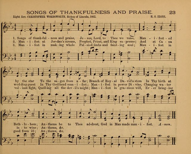 The Hymnary with Tunes: a collection of music for Sunday schools page 23