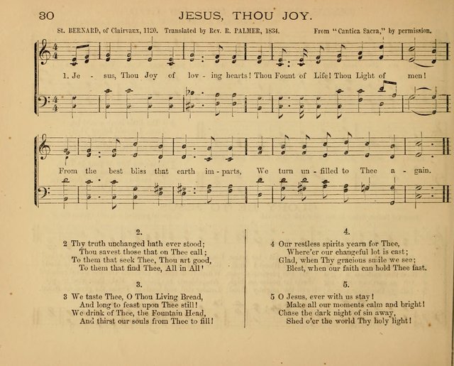 The Hymnary with Tunes: a collection of music for Sunday schools page 30