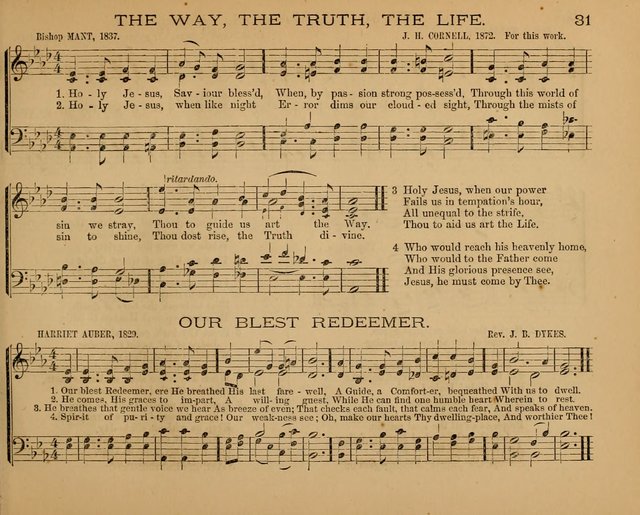 The Hymnary with Tunes: a collection of music for Sunday schools page 31