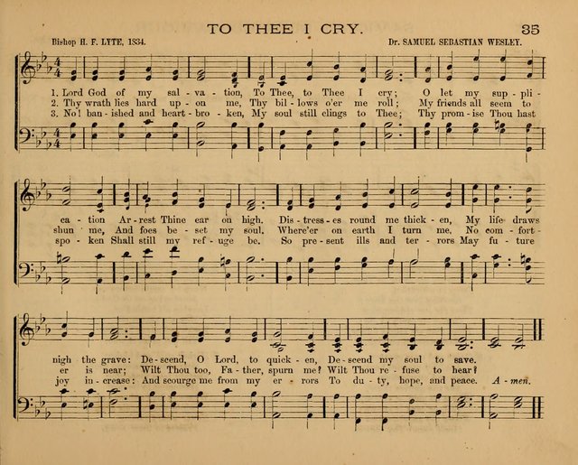 The Hymnary with Tunes: a collection of music for Sunday schools page 35