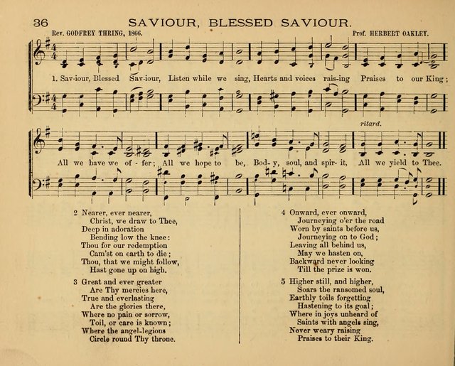 The Hymnary with Tunes: a collection of music for Sunday schools page 36