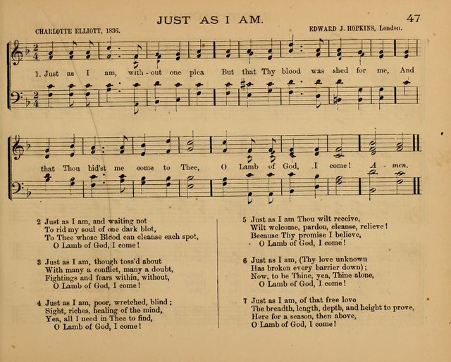 The Hymnary with Tunes: a collection of music for Sunday schools page 47