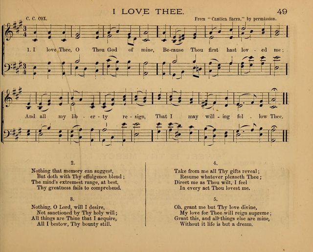The Hymnary with Tunes: a collection of music for Sunday schools page 49