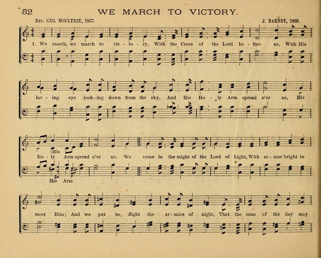 The Hymnary with Tunes: a collection of music for Sunday schools page 52
