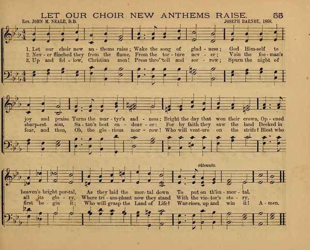 The Hymnary with Tunes: a collection of music for Sunday schools page 55