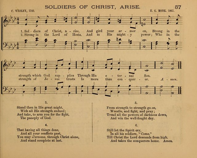 The Hymnary with Tunes: a collection of music for Sunday schools page 57