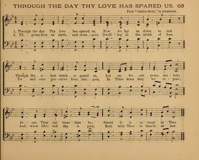 The Hymnary with Tunes: a collection of music for Sunday schools page 63