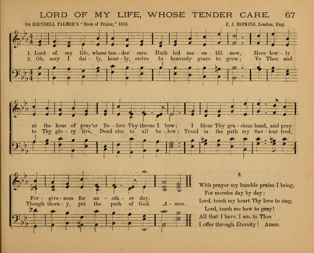 The Hymnary with Tunes: a collection of music for Sunday schools page 67