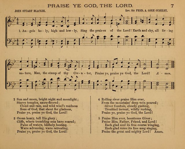 The Hymnary with Tunes: a collection of music for Sunday schools page 7