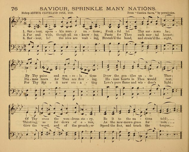 The Hymnary with Tunes: a collection of music for Sunday schools page 76