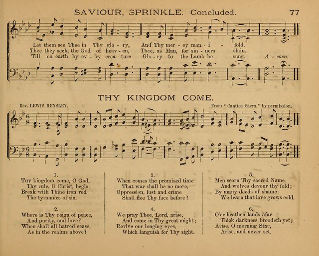 The Hymnary with Tunes: a collection of music for Sunday schools page 77