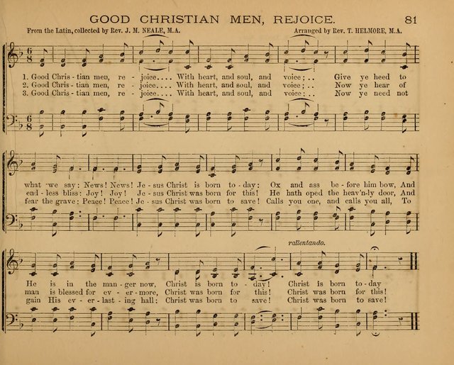The Hymnary with Tunes: a collection of music for Sunday schools page 81