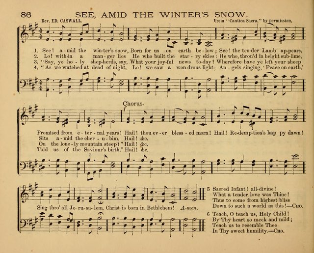 The Hymnary with Tunes: a collection of music for Sunday schools page 86