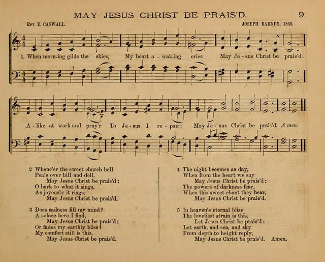 The Hymnary with Tunes: a collection of music for Sunday schools page 9