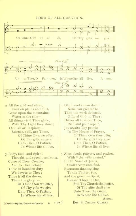 Hymn Tunes and Carols page 37