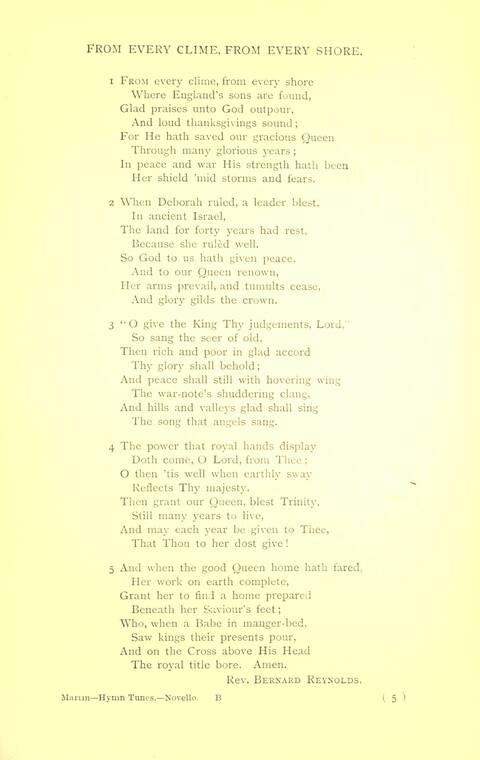Hymn Tunes and Carols page 5