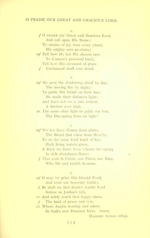 Hymn Tunes and Carols page 7