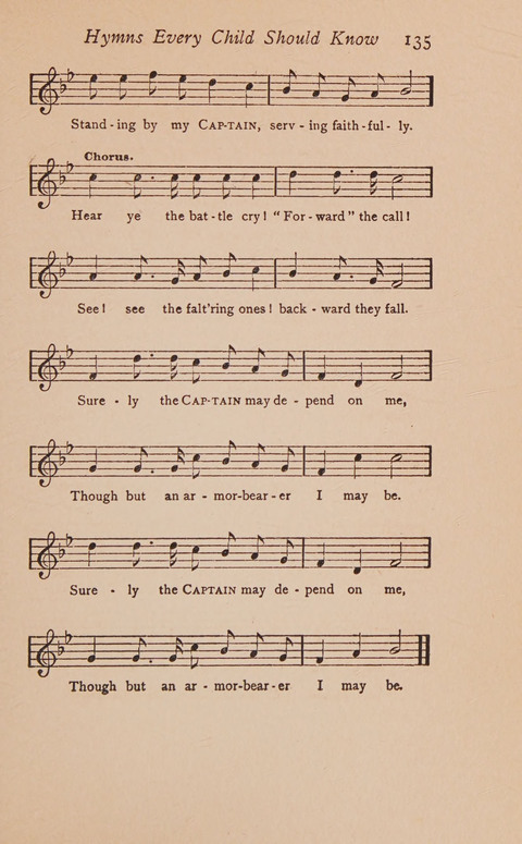 Hymns That Every Child Should Know: A selection of the best hymns of all nations for young people page 135