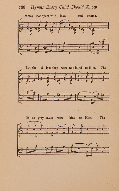 Hymns That Every Child Should Know: A selection of the best hymns of all nations for young people page 188