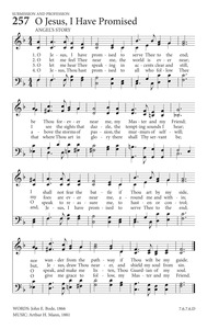 331 - O Jesus, I Have Promised < SDA Hymnal Songs Lyrics