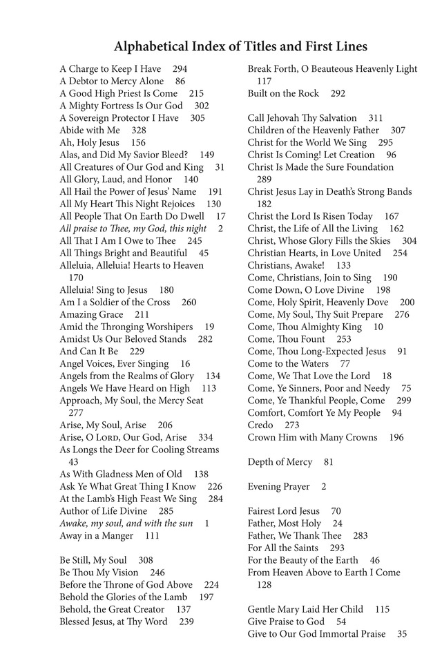 Hymns to the Living God page 292