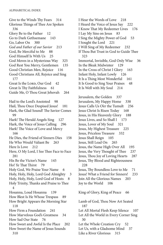 Hymns to the Living God page 293