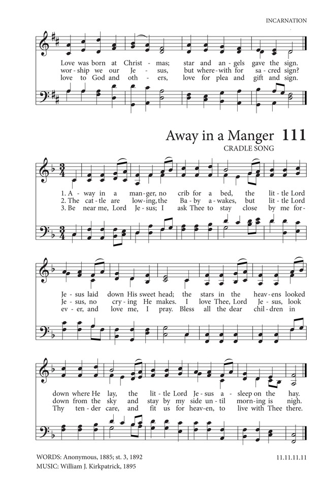 away-in-a-manger-hymnary