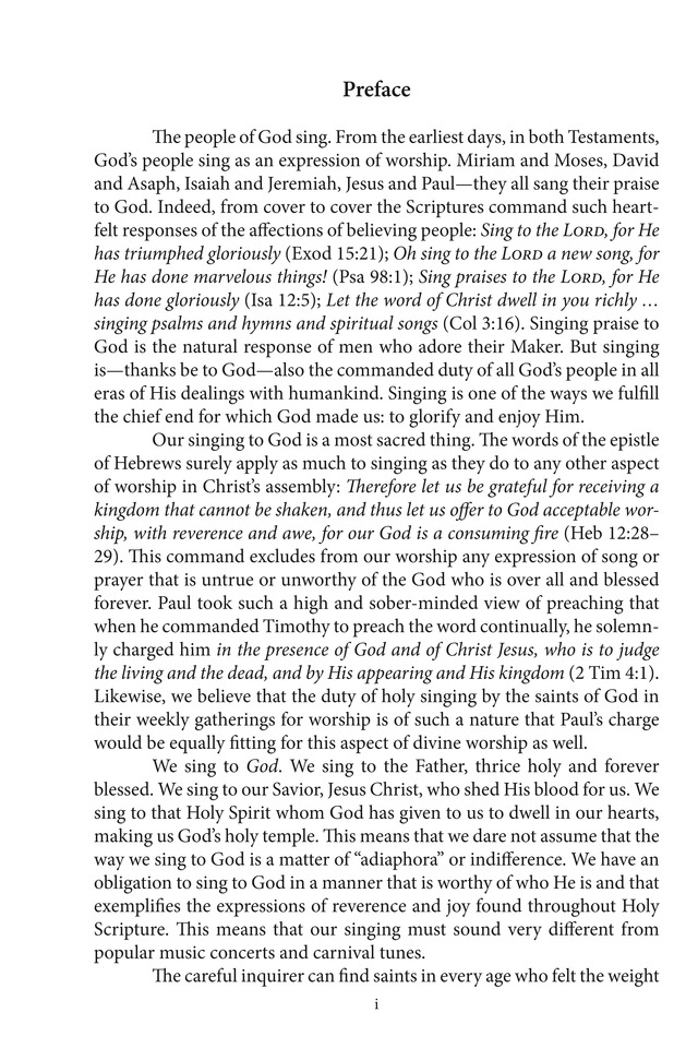 Hymns to the Living God page v