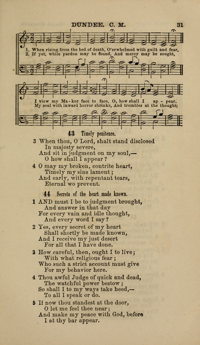 Hymns and Tunes for Prayer and Social Meetings page 31