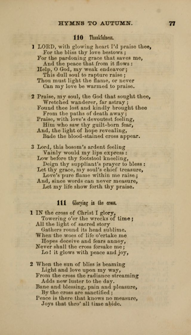 Hymns and Tunes for Prayer and Social Meetings page 77