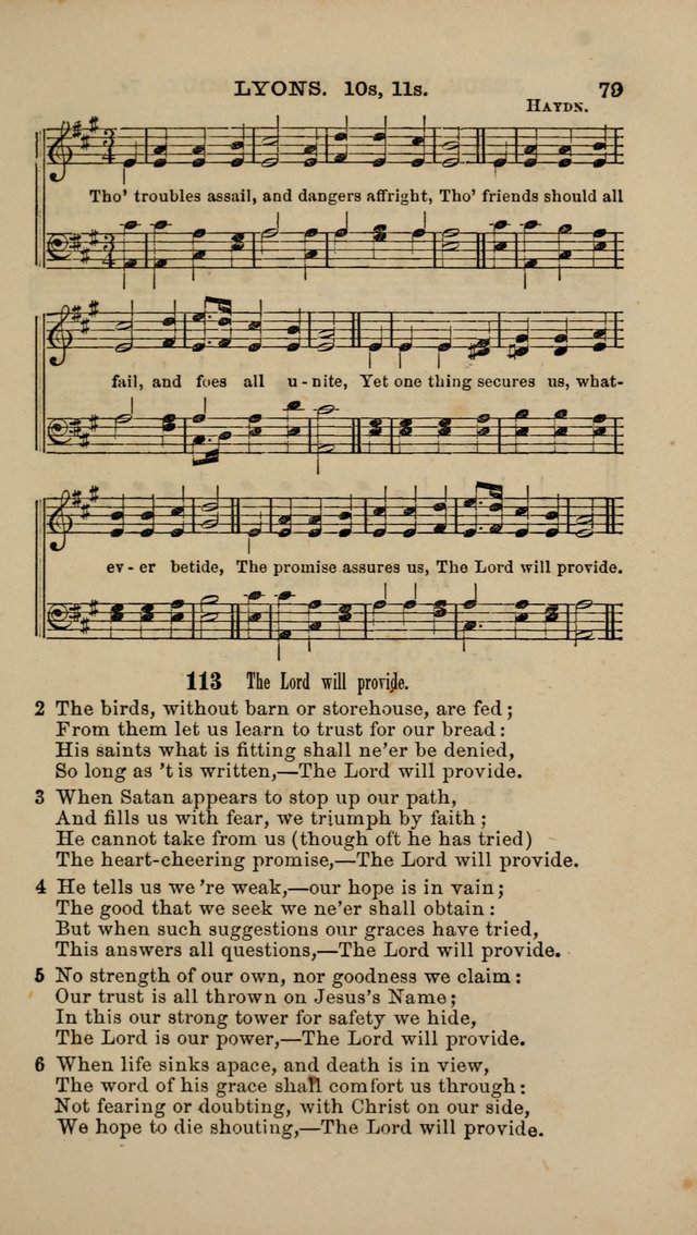 Hymns and Tunes for Prayer and Social Meetings page 79