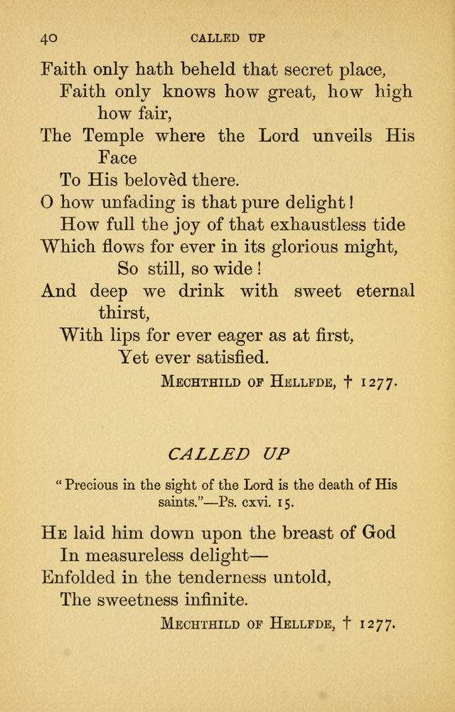 Hymns of Ter Steegen and Others (Second Series) page 40
